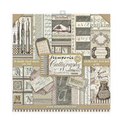STAMPERIA Paper Pack 8in x 8in- Calligraphy SBBS24